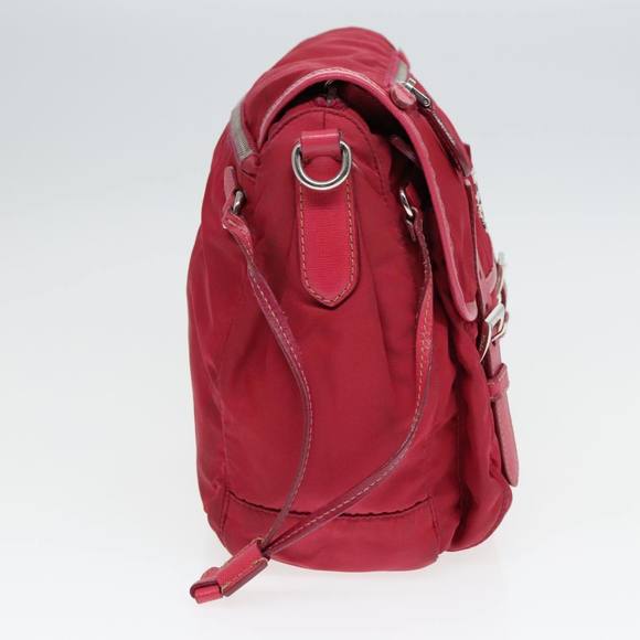 PRADA Shoulder Bag Nylon Pink Auth 94004 - Picture 3 of 16